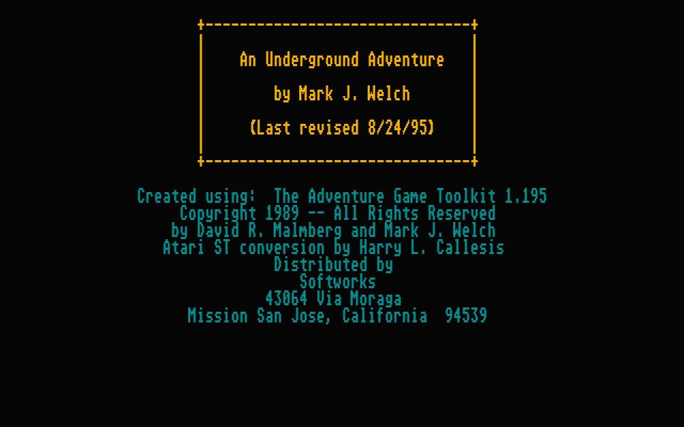 Underground Adventure (An) — screenshot 1