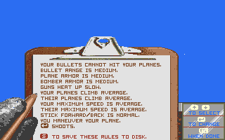 Ancient Art of War in the Skies (The) atari screenshot