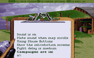 Ancient Art of War in the Skies (The) atari screenshot