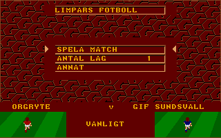 Anders Limpar's Proffs Fotboll atari screenshot