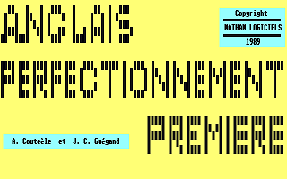 Anglais Perfectionnement Première