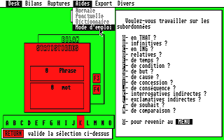 Anglais Perfectionnement Première atari screenshot