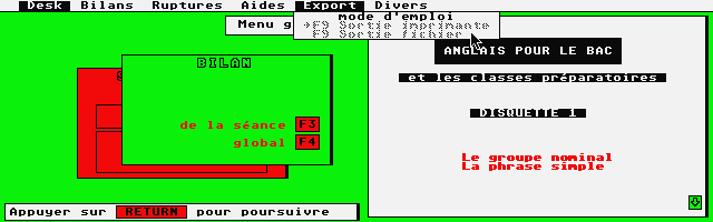 Anglais pour le Bac atari screenshot