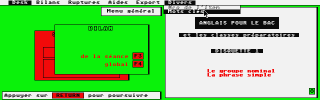 Anglais pour le Bac atari screenshot