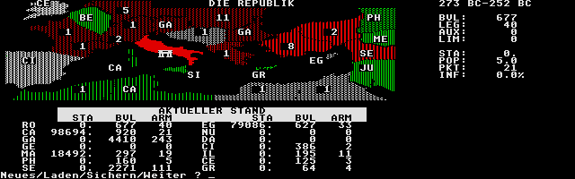 Annalen der Römer atari screenshot