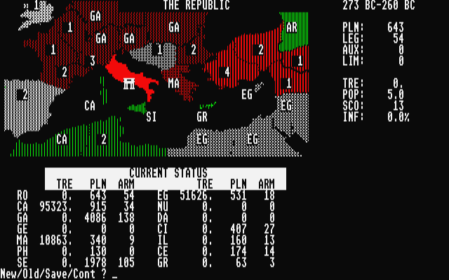 Annals of Rome atari screenshot