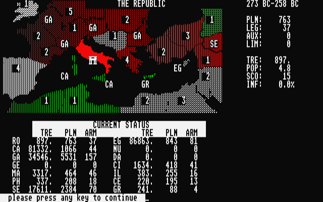 Annals of Rome atari screenshot