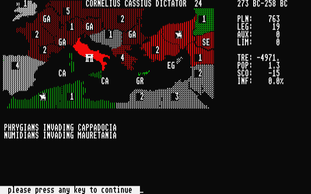 Annals of Rome atari screenshot