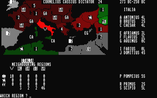 Annals of Rome atari screenshot