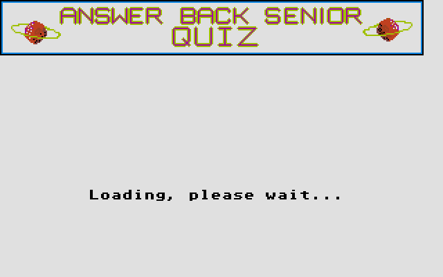 Answer Back Senior Quiz — screenshot 1