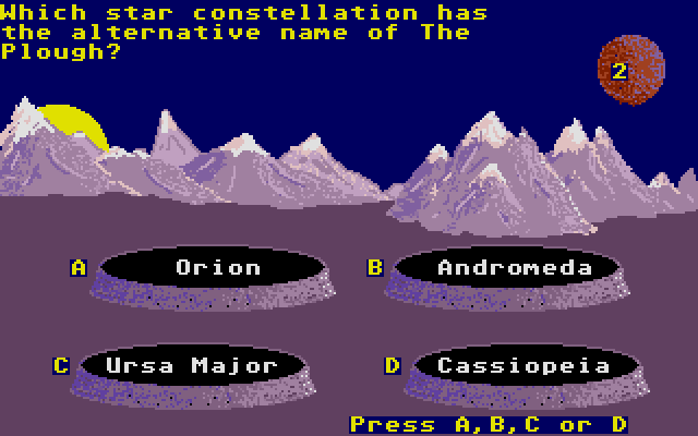 Answer Back Senior Quiz atari screenshot
