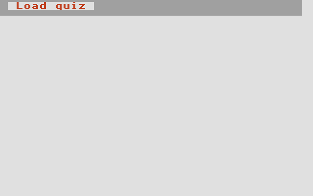 Answer Back Senior Quiz atari screenshot