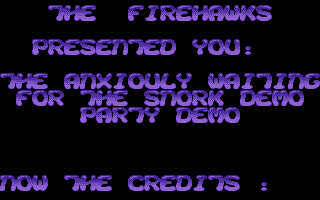 Anxiouly Waiting for the Snork Demo Party Demo atari screenshot