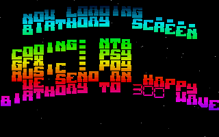 Anxiouly Waiting for the Snork Demo Party Demo atari screenshot