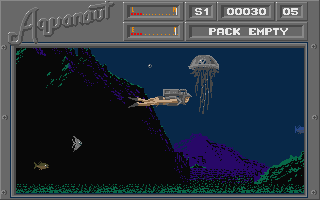 Aquanaut atari screenshot