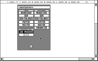 Arabesque atari screenshot