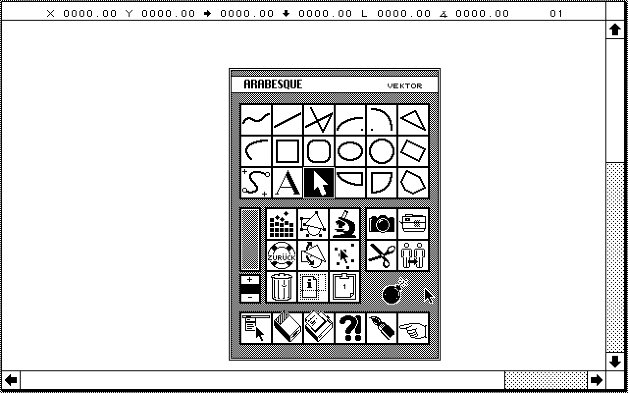 Arabesque Professional atari screenshot