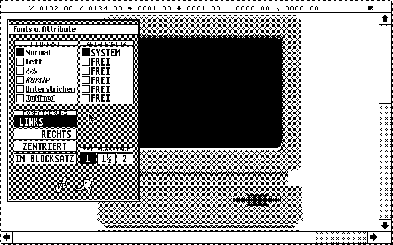 Arabesque Professional atari screenshot