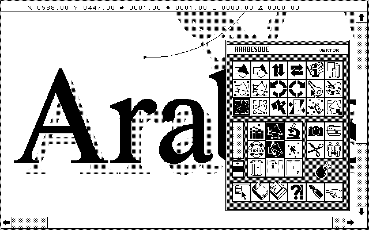 Arabesque Professional atari screenshot
