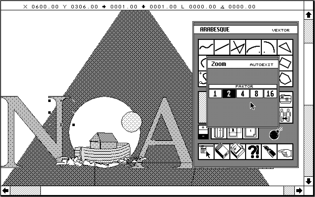 Arabesque Professional atari screenshot