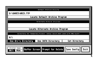 ARC Shell atari screenshot