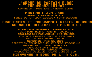 Arche du Captain Blood (L') atari screenshot