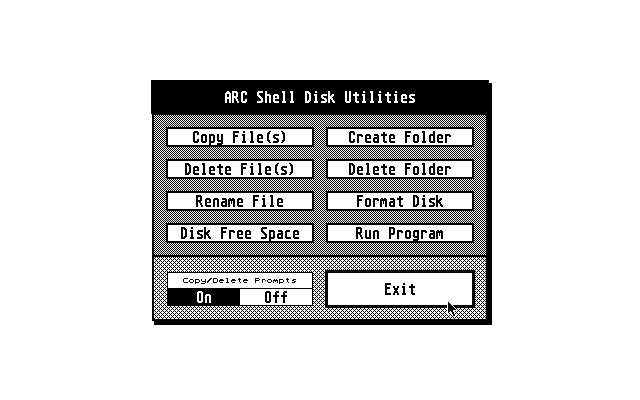 ARC Shell atari screenshot