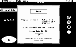 Ärger atari screenshot