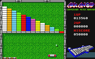 Arkanoid atari screenshot
