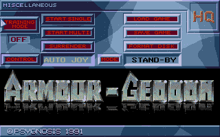 Armour-Geddon atari screenshot