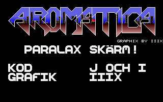Aromatica Demo atari screenshot