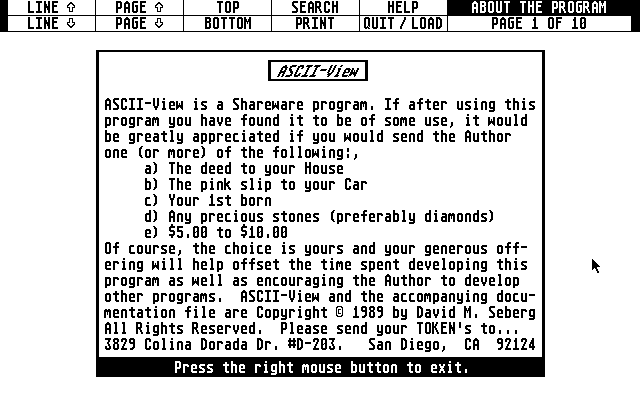 ASCII-View — screenshot 1
