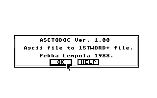 ASC to DOC — screenshot 1