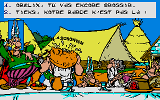 Astérix chez Rahazade atari screenshot