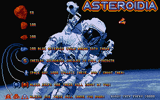 Asteroidia atari screenshot