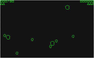 Asteroids atari screenshot