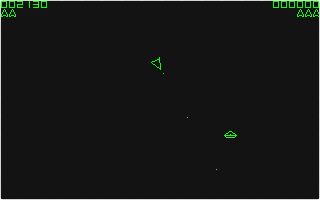 Asteroids atari screenshot