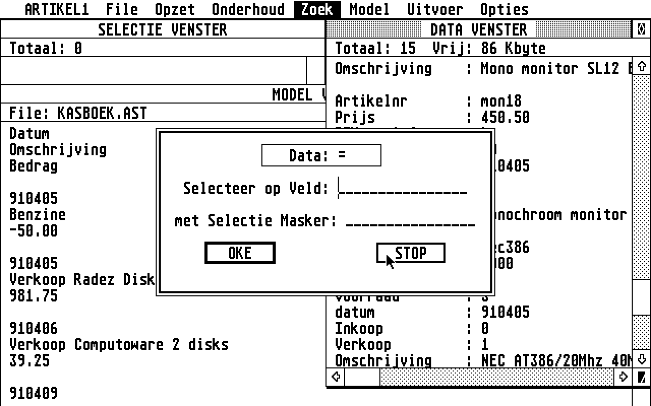Astodat 2040 atari screenshot
