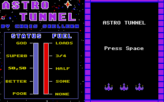 Astro Tunnel atari screenshot