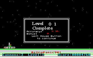 AstroPanic 94! atari screenshot