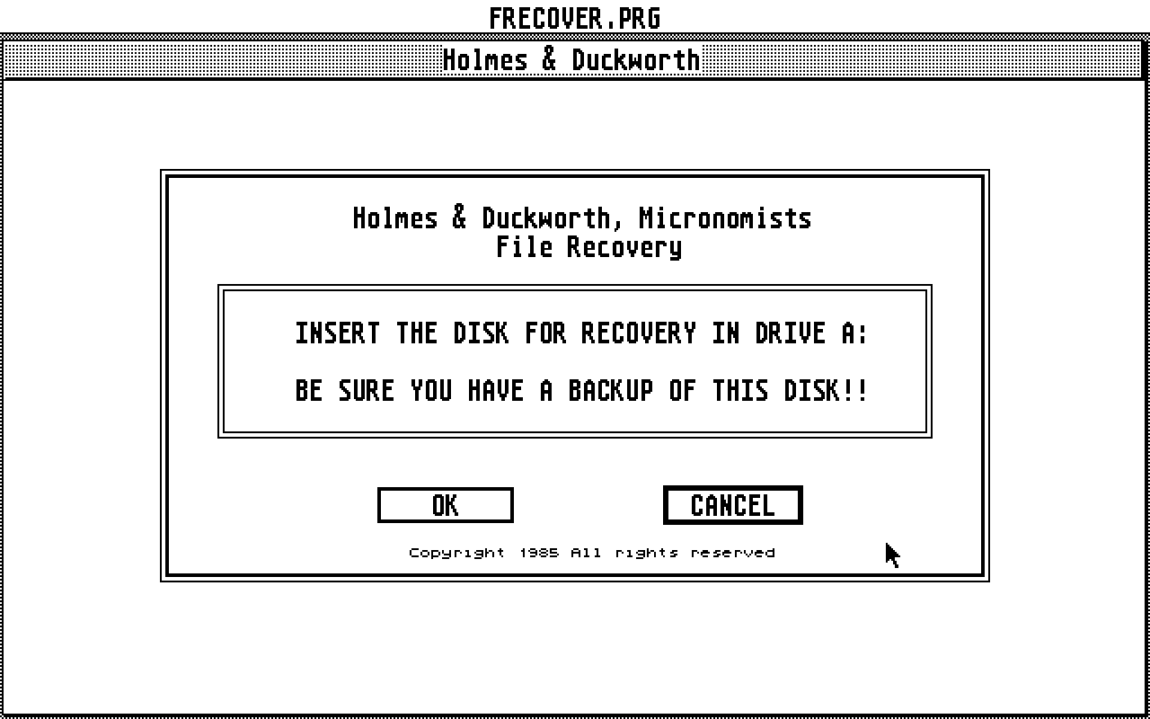 Atari 520ST Toolbox - Volume One atari screenshot