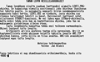Atari Aloittelijan Levyke atari screenshot