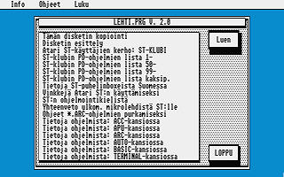 Atari Aloittelijan Levyke atari screenshot