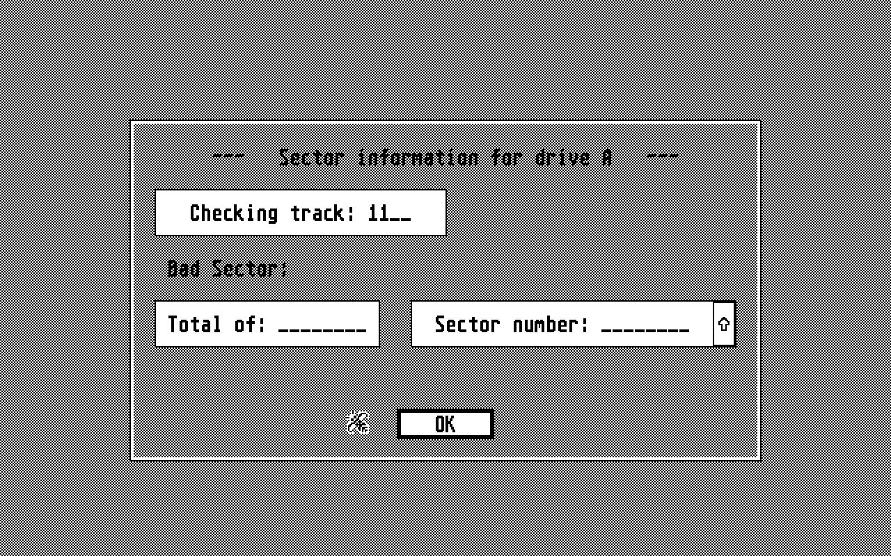 Atari Chkdisk Utility atari screenshot