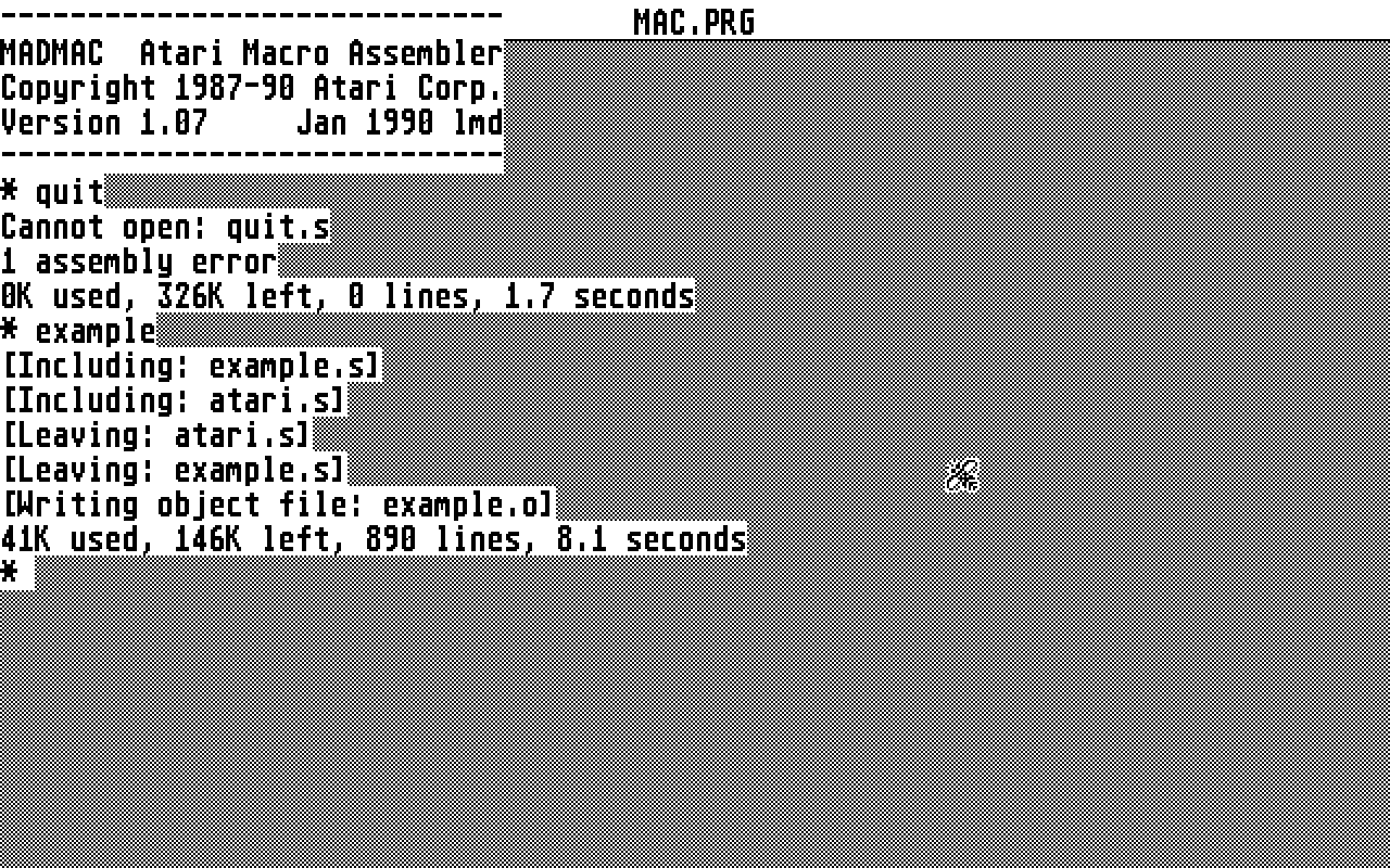 Atari Developer's Toolkit — screenshot 1