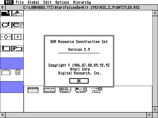 Atari Falcon030 Toolkit atari screenshot