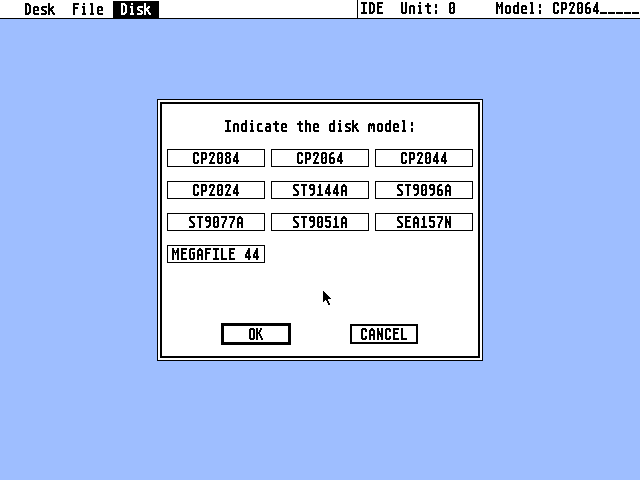Atari Hard Disk Driver (AHDI) atari screenshot