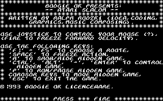 Atari Slalom — screenshot 1