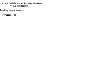 Atari SLM 804 Printer Emulator