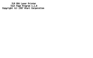 Atari SLM 804 Printer Emulator atari screenshot